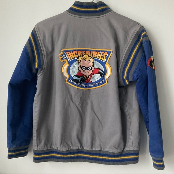 Disney Store Exclusive The Incredibles Dash Varsity Bomber Jacket Kids Large - Picture 5 of 7